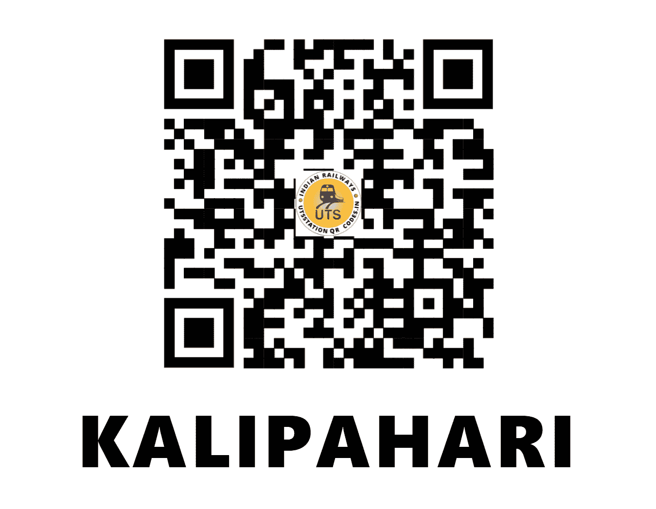 UTS QR Code for KALIPAHARI - KPK - ER (WEST BENGAL)